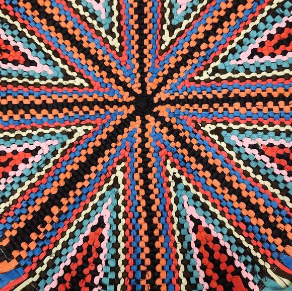 Cottagecore Handmade Round Rug - Picture 2 of 4